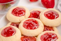 Strawberry Thumbprint Delights