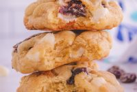 Sweet and Tart White Chocolate Cherry Cookies