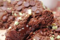 Andes Mint Chocolate Lava Cookies