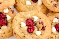 Luscious Raspberry White Chocolate Cookies
