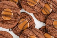 Decadent Caramel Brownie Thumbprint Bites