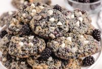 Rustic Blackberry Oat Cookies