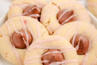 Raspberry Almond Kisses