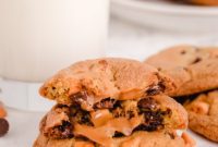 Decadent Caramel Surprise Chocolate Chip Cookies