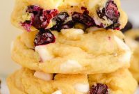 Zesty Lemon Blueberry Cookies