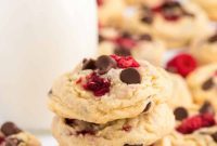 Decadent Raspberry Chocolate Chip Cookies