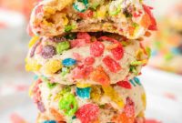 Vibrant Fruity Pebble Cookies