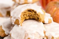 Autumn Spice Glazed Pumpkin Cookies