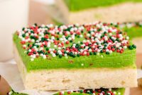 Frosted Christmas Sugar Cookie Bars