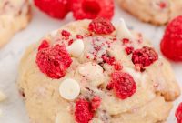 Decadent Raspberry Cheesecake Cookies