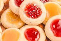 Thumbprint Cookies with Poppy Seed Centers