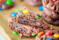 Decadent Triple Chocolate M&M Cookies