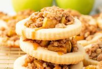 Crumble Topped Apple Spice Cookies