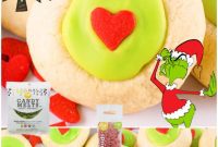 Grinch’s Heart Thumbprint Cookies