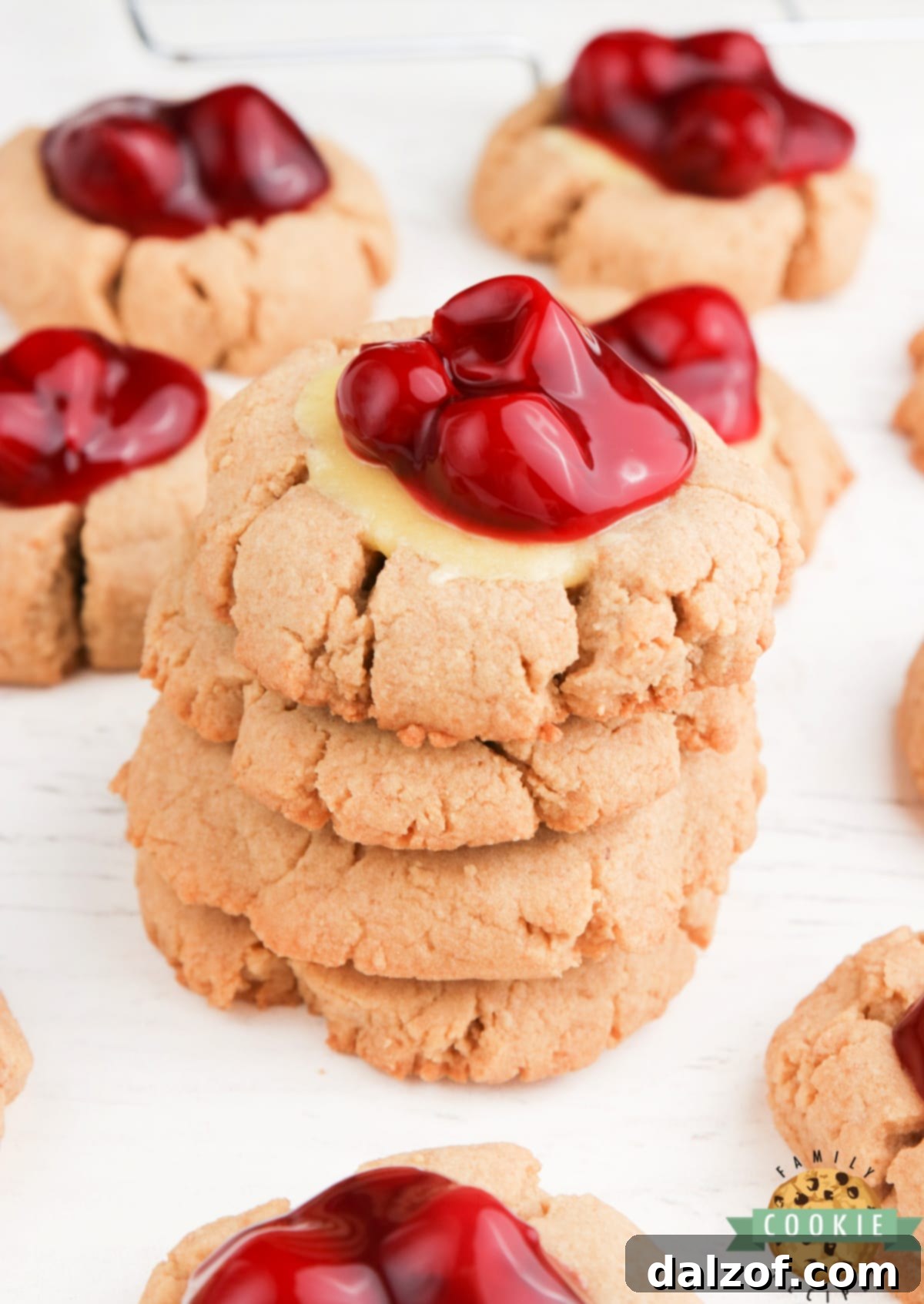Cheesecake Cookies with various toppings