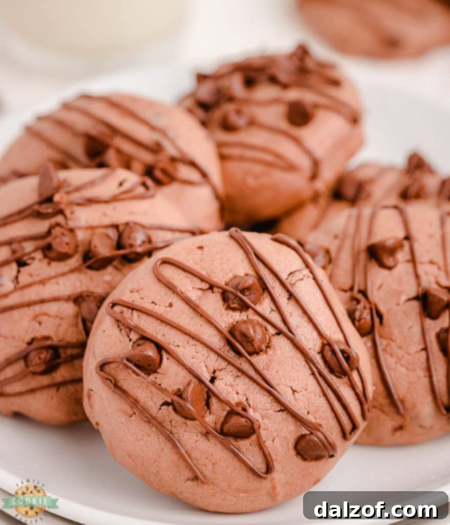 chocolate cheesecake cookies