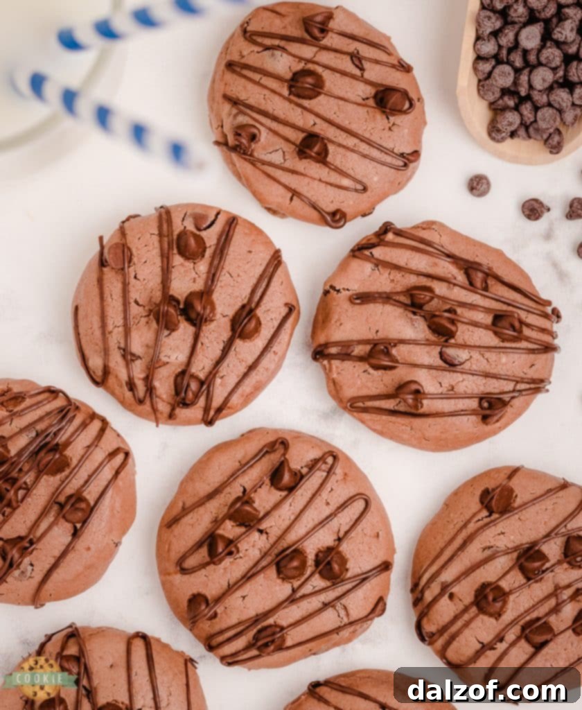 chocolate cream cheese cookies
