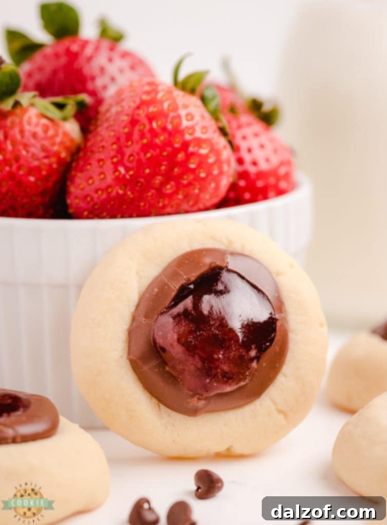 chocolate strawberry cookies