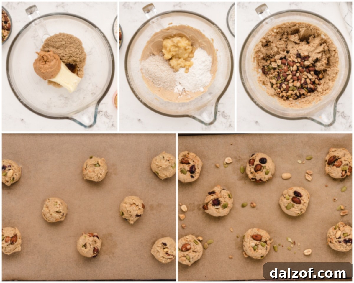 how to make trail mix peanut butter cookies