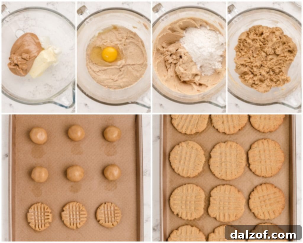 how to make classic peanut butter cookies like Grandma