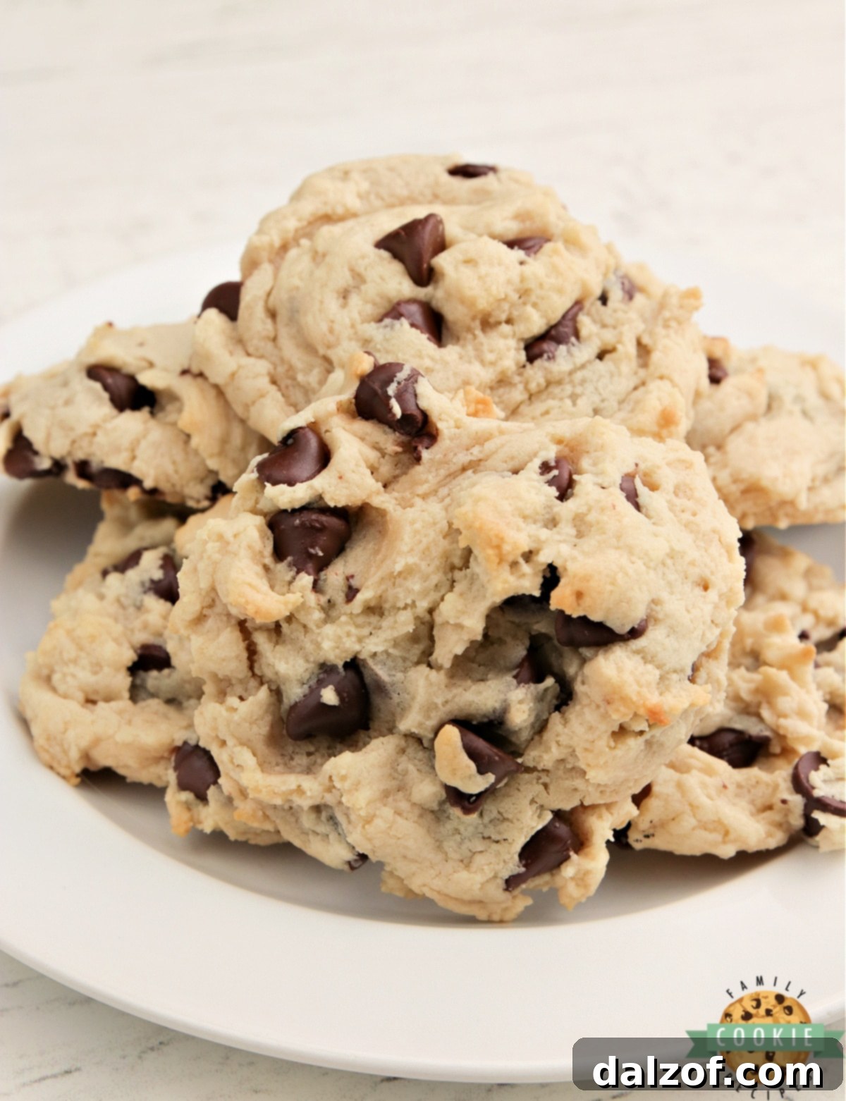 Cream Cheese Chocolate Chip Cookies are exceptionally soft, delightfully chewy, and contain no eggs – a truly outstanding chocolate chip cookie recipe!