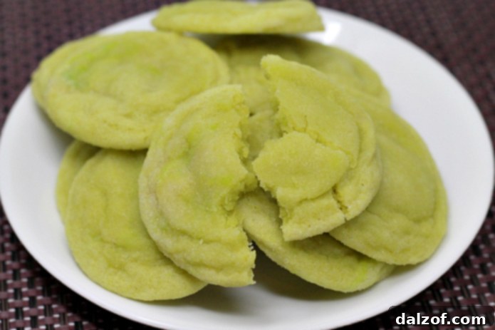 Lime Sugar Cookies, soft and delicious with a twist of lime flavor.