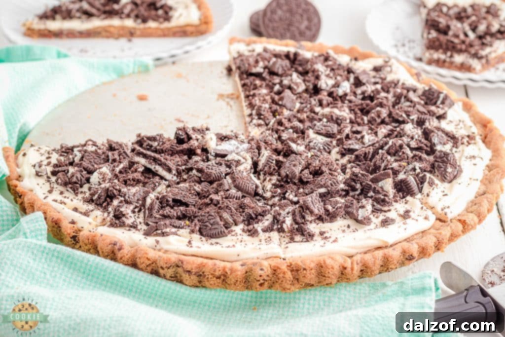 frosted oreo cookie pizza storage