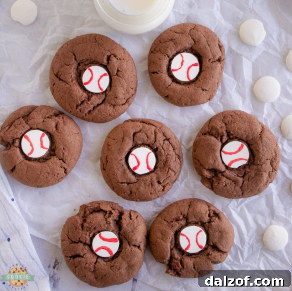 easy baseball cookies