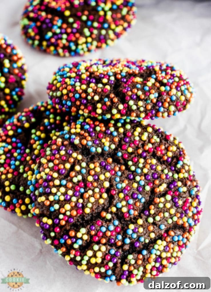 A visual demonstration of the scoop and level method for accurately measuring flour for baking sprinkle cookies