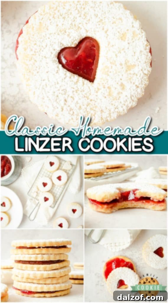 Linzer Cookies are a classic holiday cookie popular at Christmas cookie exchanges! Classic Linzer cookie recipe made with buttery shortbread & filled with sweet jam.