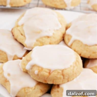 Glazed Mandarin Orange Cookies