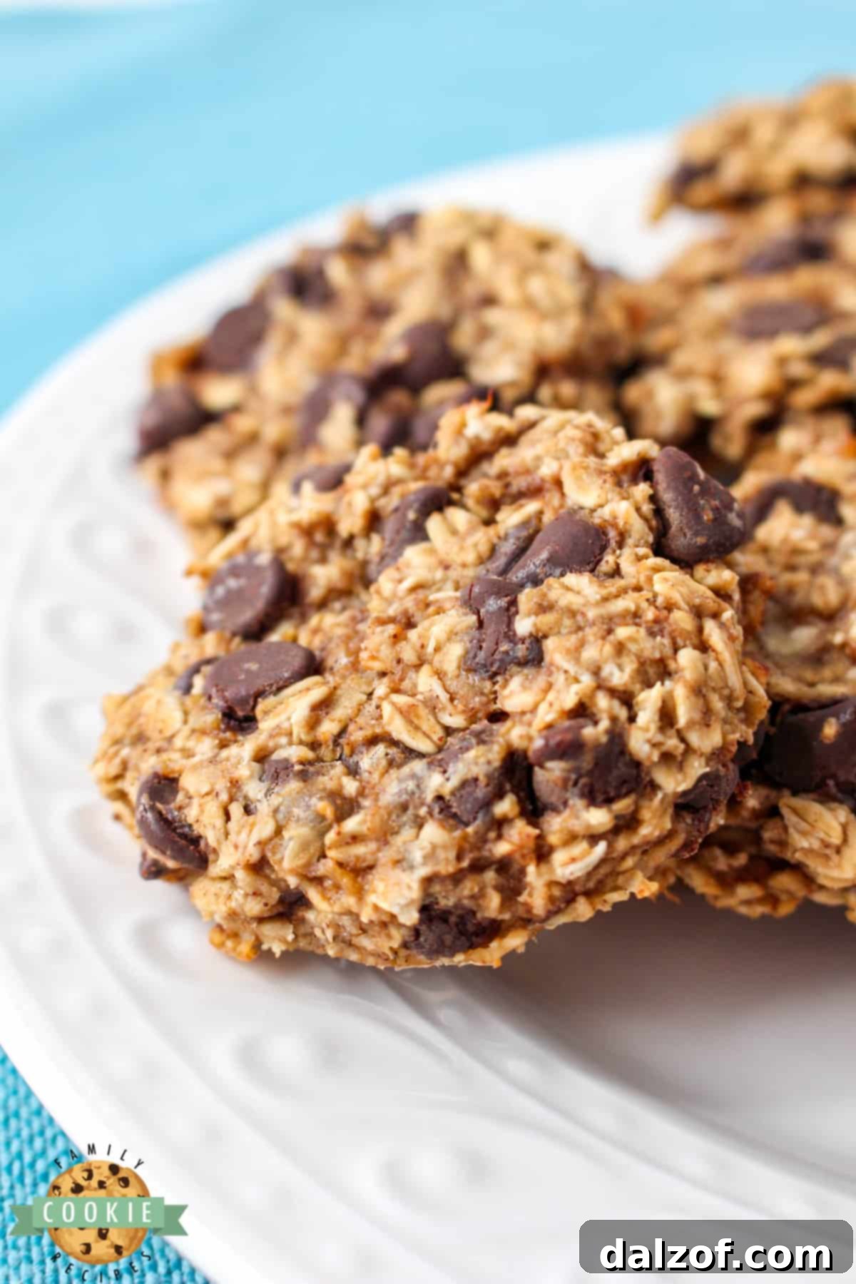 Oatmeal Banana Breakfast Cookies are healthy, delicious and made with only 6 ingredients. Breakfast cookie recipe made with ripe bananas, oats and yogurt. 