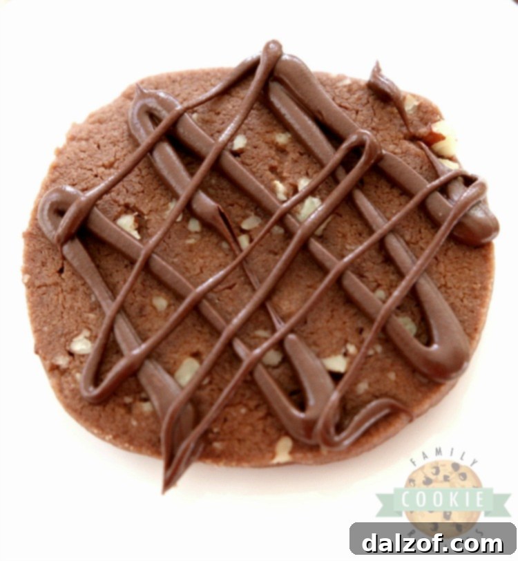Chocolate Pecan Shortbread Cookies, showcasing their buttery texture and nutty inclusions, beautifully arranged for a festive spread. These make fantastic Christmas cookies.
