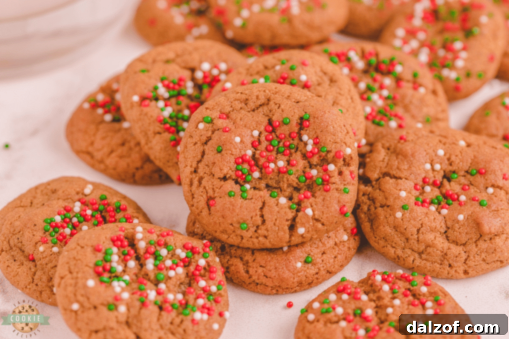A festive array of Mini Gingerbread Cookies, small and perfect for holiday snacking.