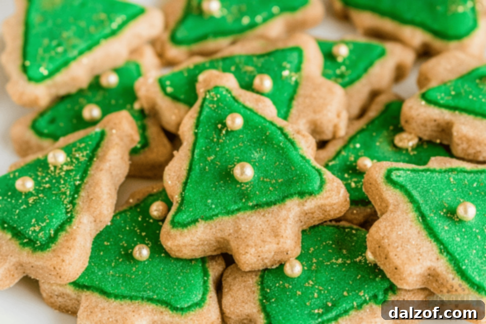Buttery Spiced Christmas Shortbread Cookies with a simple icing, perfect for holiday baking.