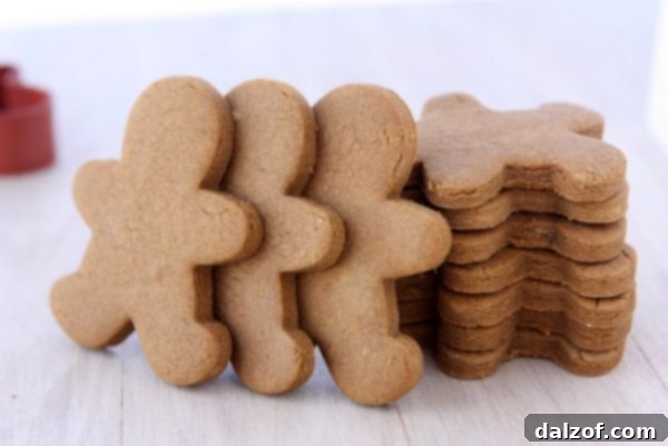 Perfect Gingerbread Cookies that keep their shape and won't spread during baking.