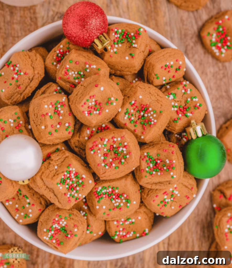 Festive Christmas Gingerbread Cookie Bites, a fun and easy twist on a classic.