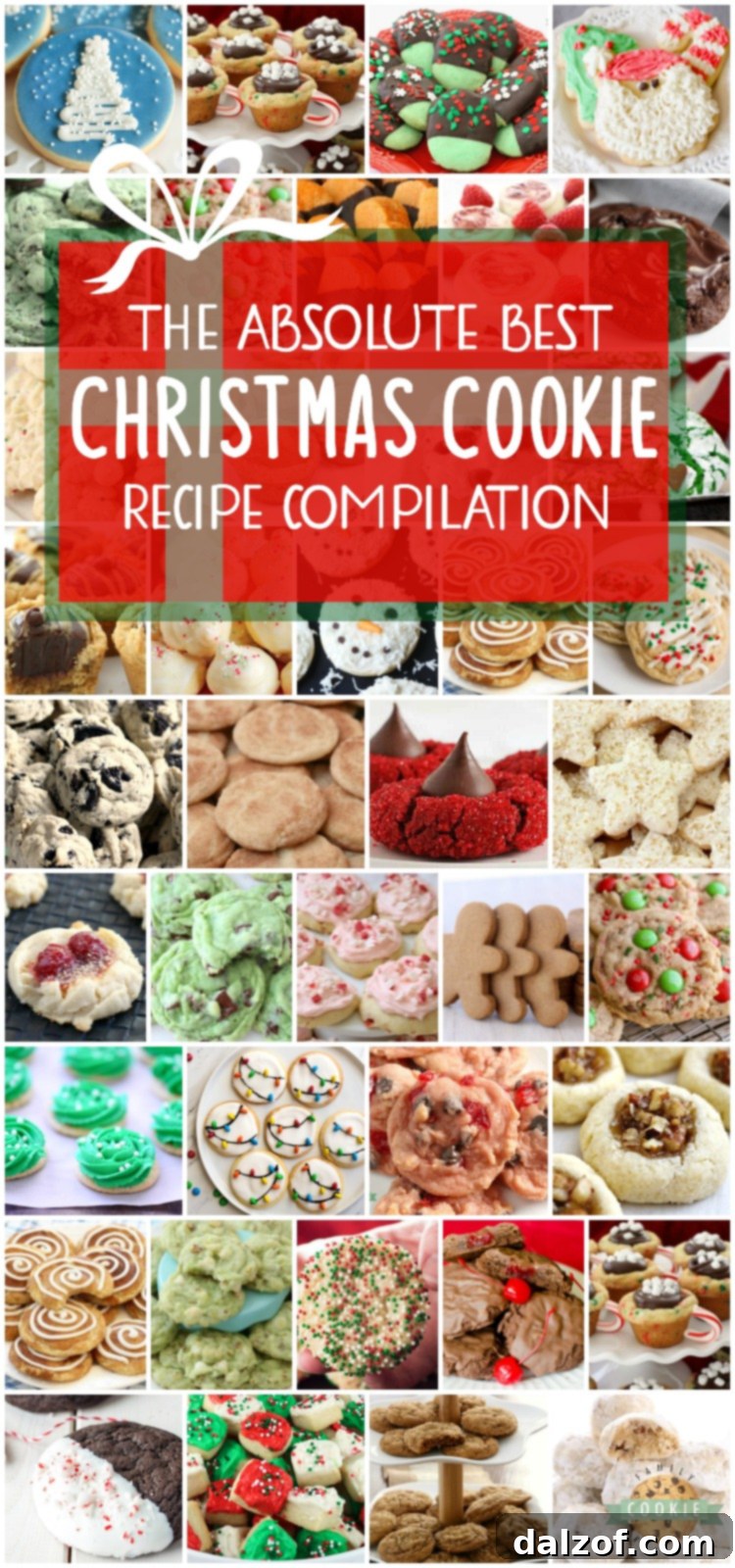 Best collection of easy Christmas Cookies ever- they’re even approved for Santa himself! Our Christmas cookies are perfect for holiday parties, cookie exchanges and neighbor goodie plates! #Christmas #cookies #dessert #holidaybaking #christmascookies #christmascookierecipe #recipe from Family Cookie Recipe