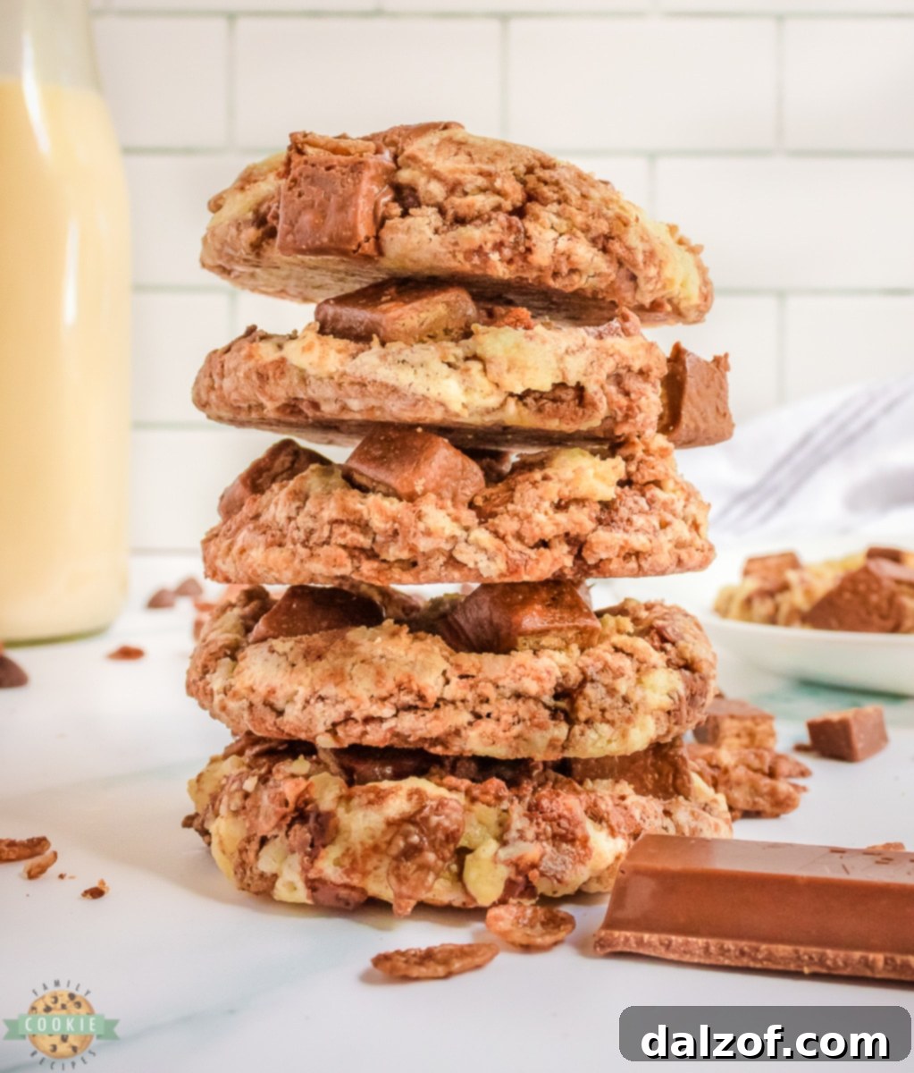 stack of Kit Kat cookies