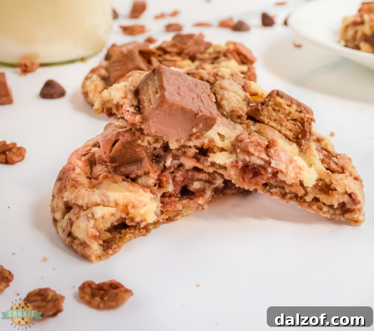 kit kat cookies broken in half