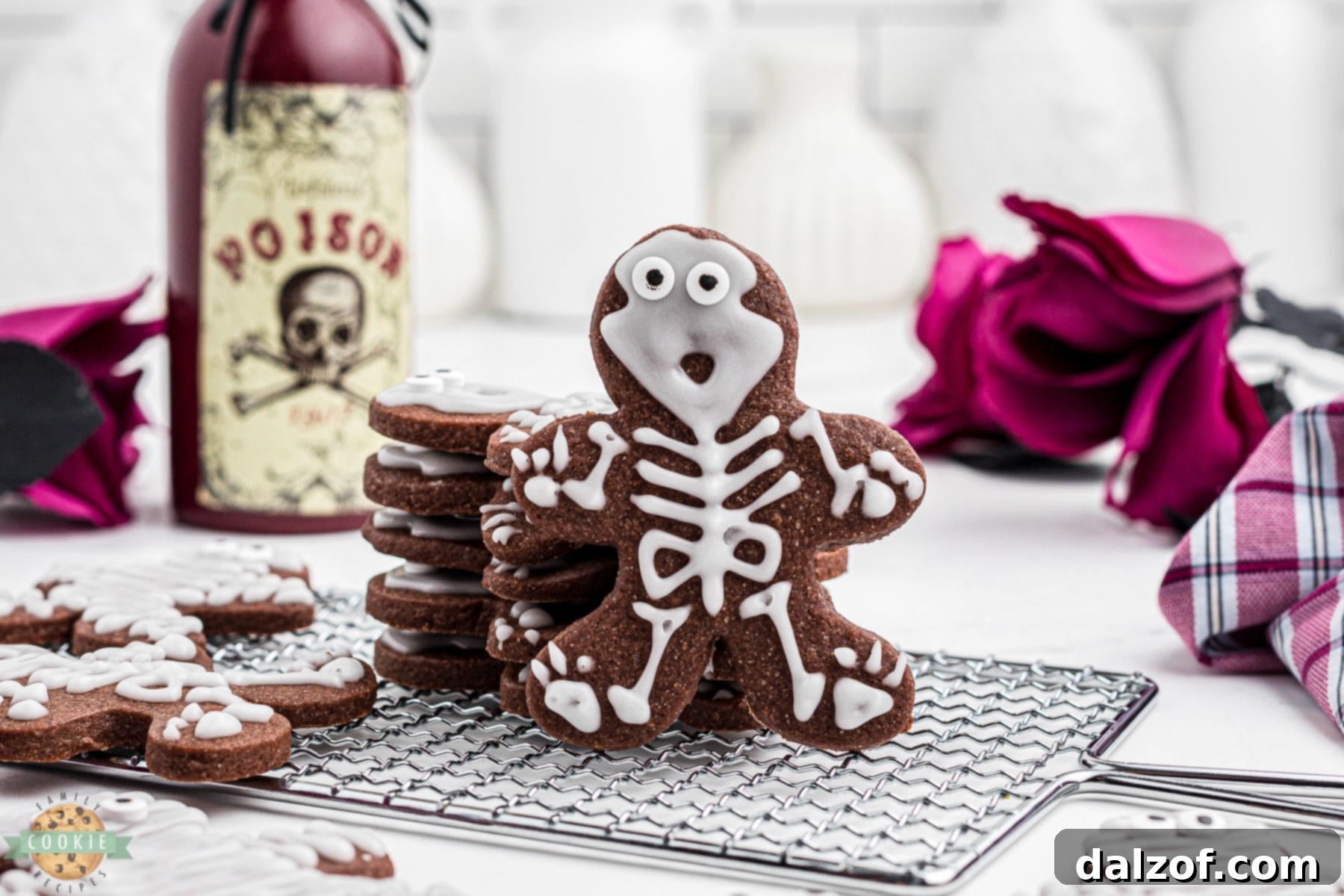 creepy halloween cut out cookies