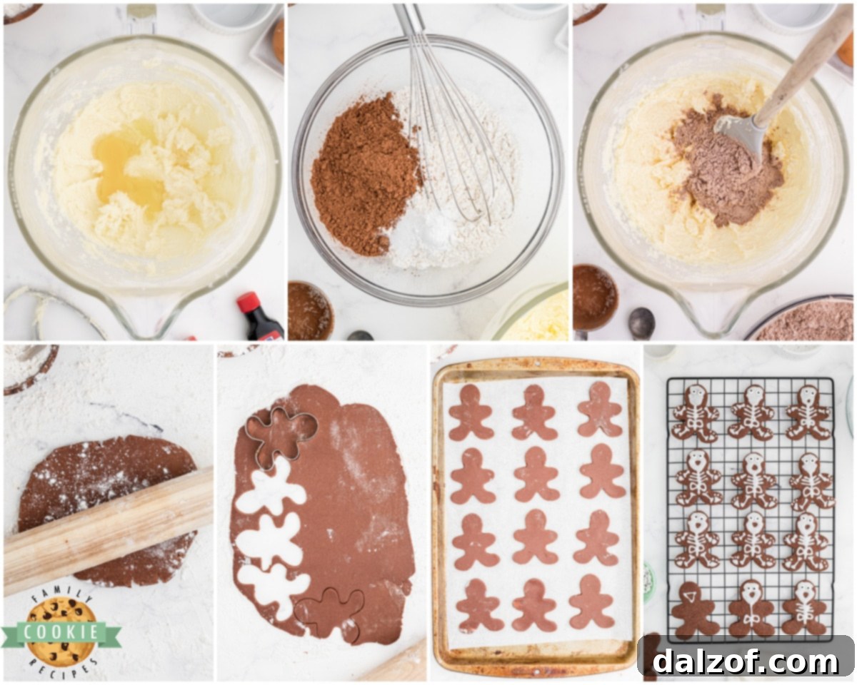 how to make chocolate cut out cookies
