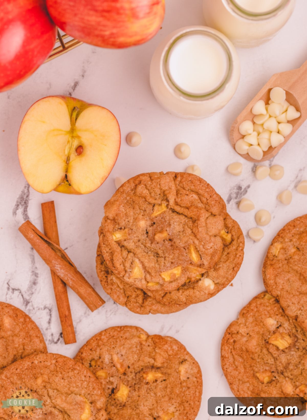 apple cookies with warm Fall spices