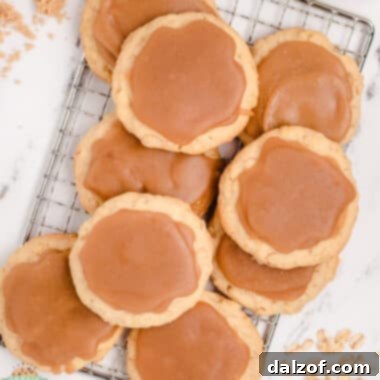 brown sugar oatmeal cookies on a cooling rack