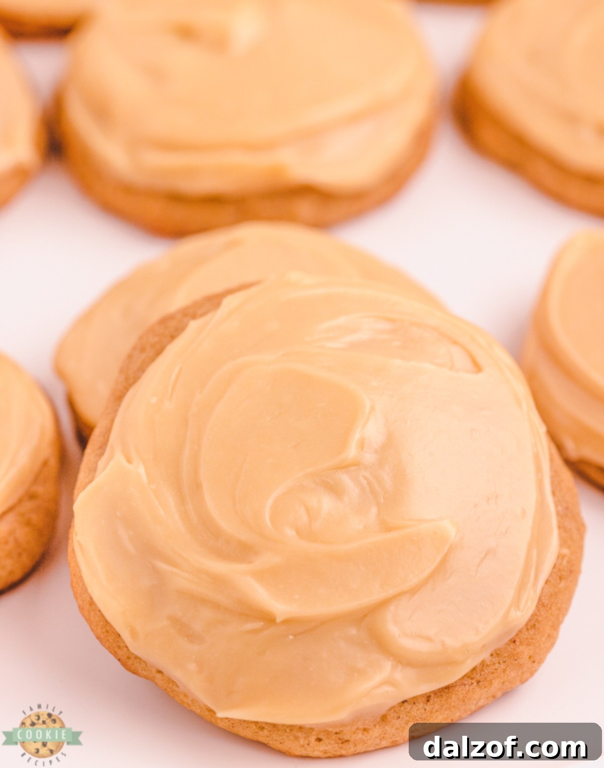 Decadent Caramel Banana Cookies 4 caramel iced banana cookies