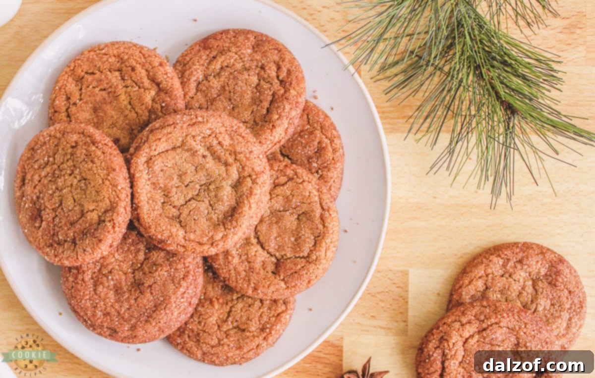 crisp gingersnap cookies