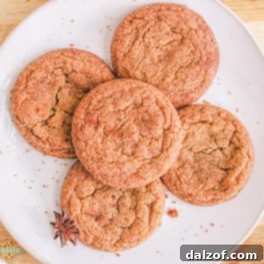 gingersnap cookies on a plate