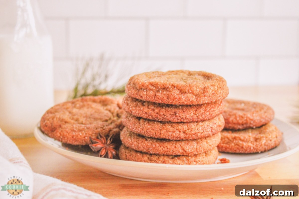 classic gingersnap cookies with molasses