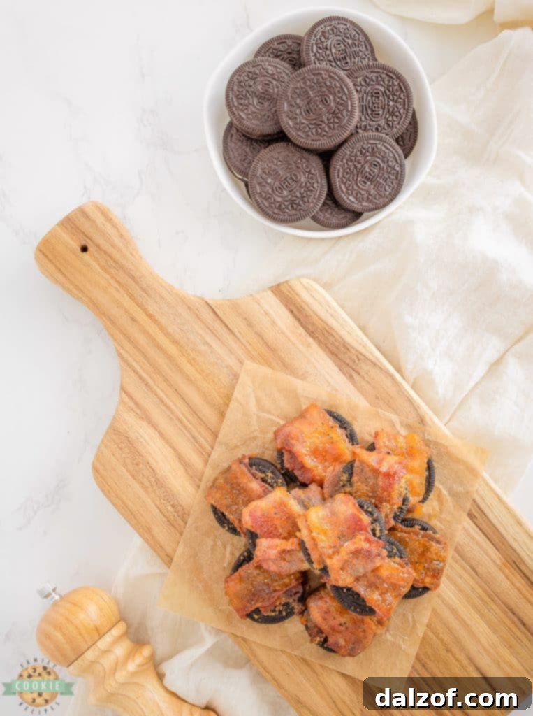 Air Fried Oreos Covered in Crispy Bacon