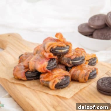 bacon wrapped oreo cookies